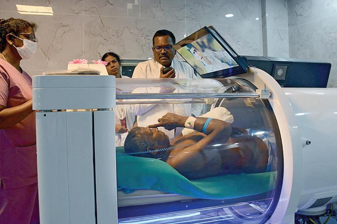 கீழ்ப்பாக்கம் மருத்துவமனையில் நாட்பட்ட தீக்காயத்தை விரைந்து குணப்படுத்தும் சிகிச்சை